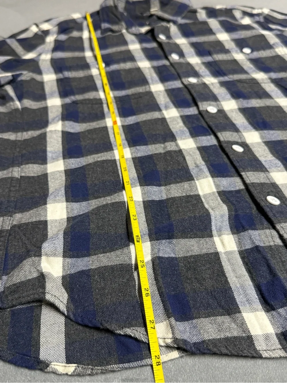 Men's J.Crew Blue Plaid Long-Sleeve Button-Up Shirt